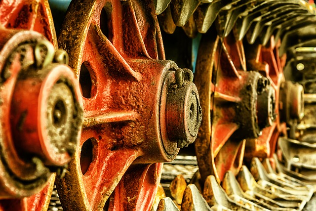 a close up of a wheel